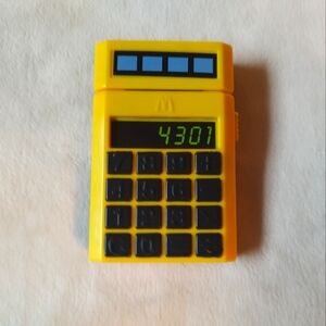 1992 M Squad Secret Agent McDonalds Happy Meal Spy Stamper Calculator Toy